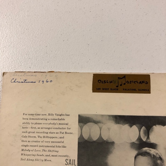 12” LP Vinyl Record  BILLY VAUGHN  Sail Along Silv’ry Moon - Picture 3 of 12